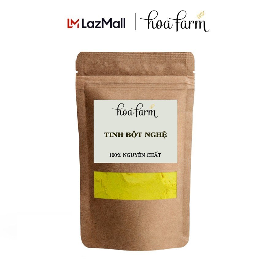 Tinh bột nghệ nguyên chất Hoafarm 300gr hỗ trợ dạ dày, đẹp da, làm đẹp,...