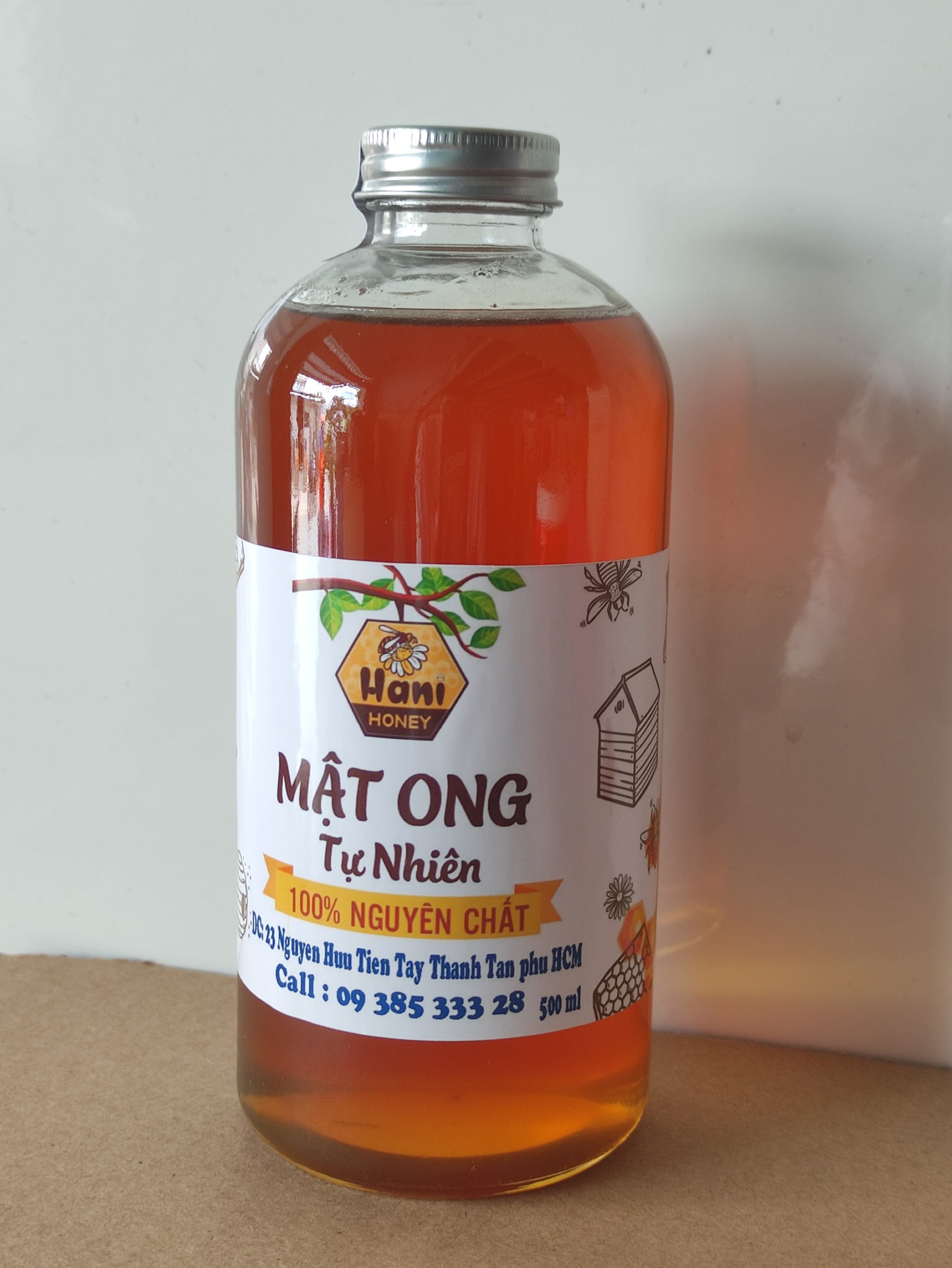 Mật ong rừng hoa cà phê thiên nhiên nguyên chất chai 550 ml