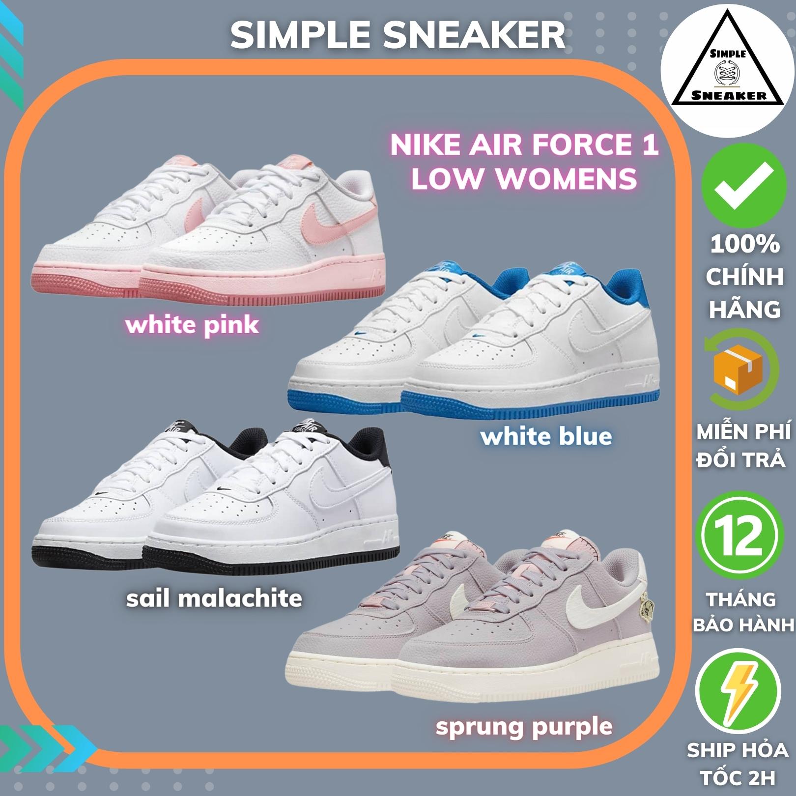 Giày nike air force 1 nữ chính hãng - simple sneaker - giày sneaker trắng nike af1 04 màu nữ