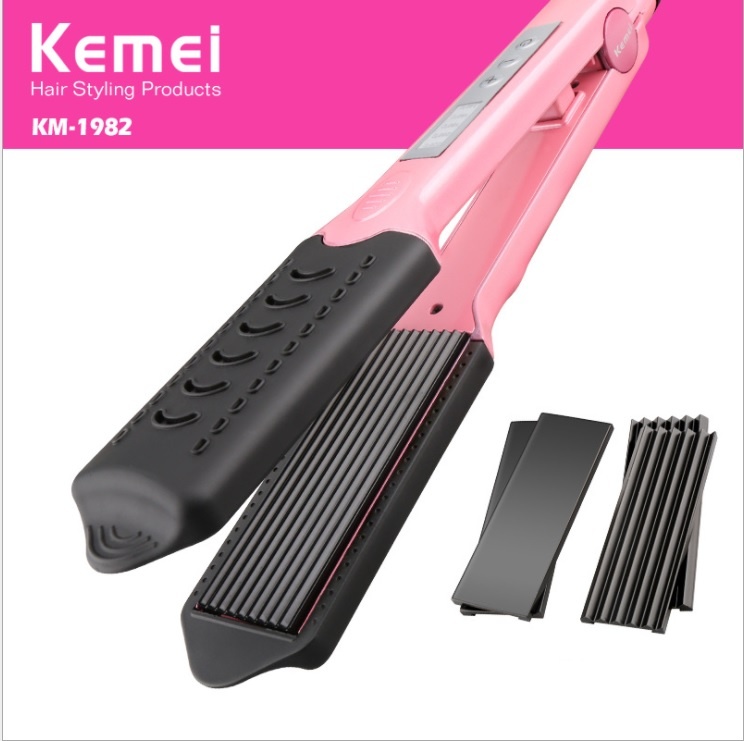 Máy bấm duỗi tóc 6 thẻ kemei 1982