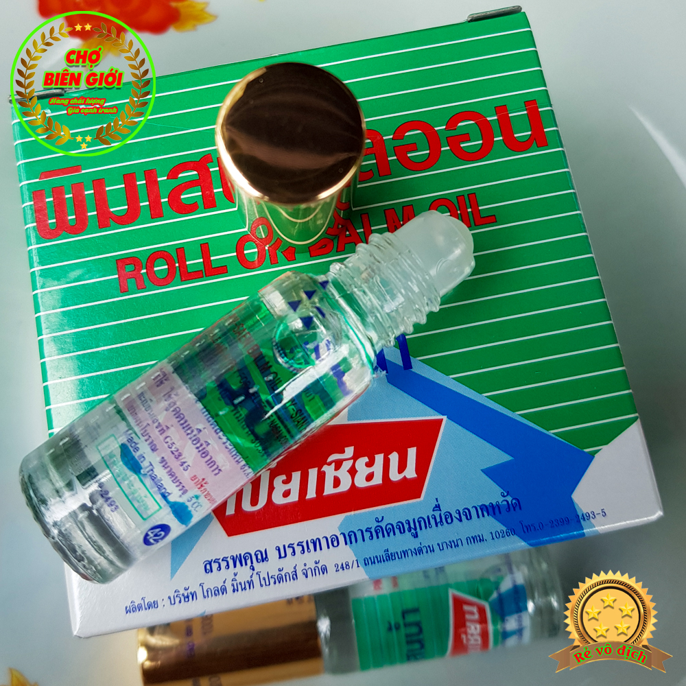 Dầu gió lăn thái lan roll on balm oil rất thơm dung tích 5 ml
