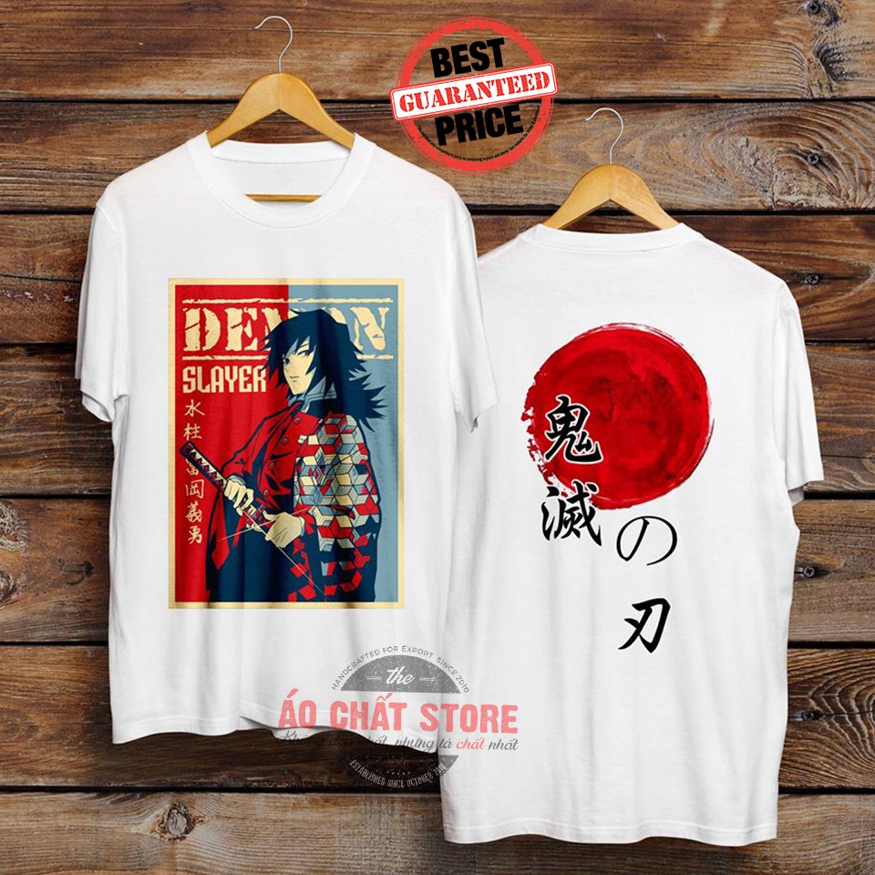 [HCM][SIÊU PHẨM] Áo Thun Tomioka Giyuu Thủy Trụ Siêu Độc | Áo Phông Thanh Gươm Quỷ Diệt KIMETSU NO YAIBA Tshirt KY5