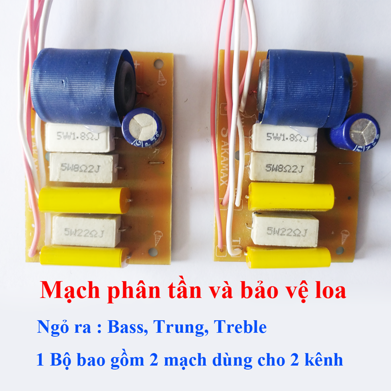 Combo 02 Mạch phân tần và bảo vệ loa dùng cho loa Karaoke nghe nhạc