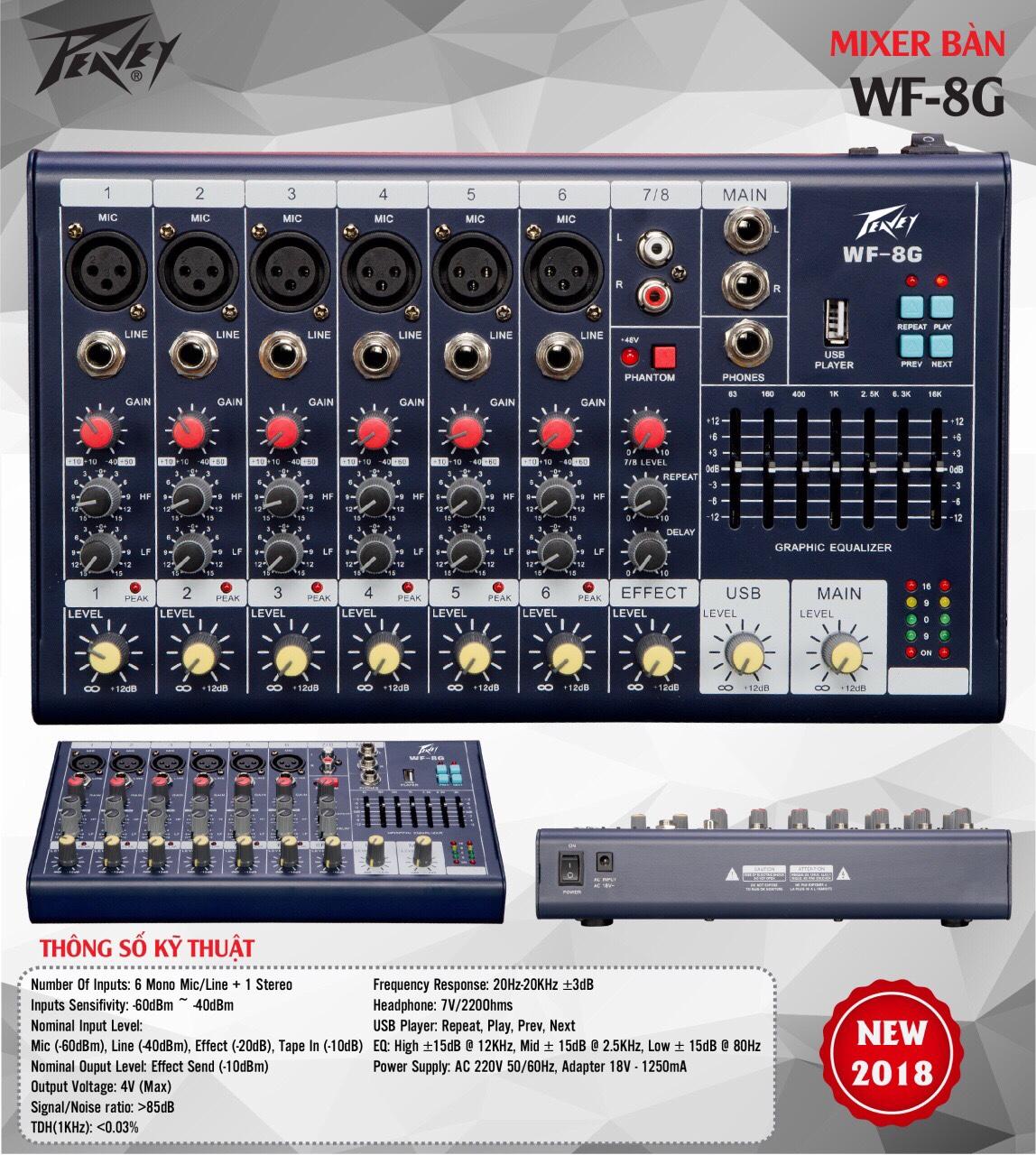 [HCM]Mixer bàn WF-8G