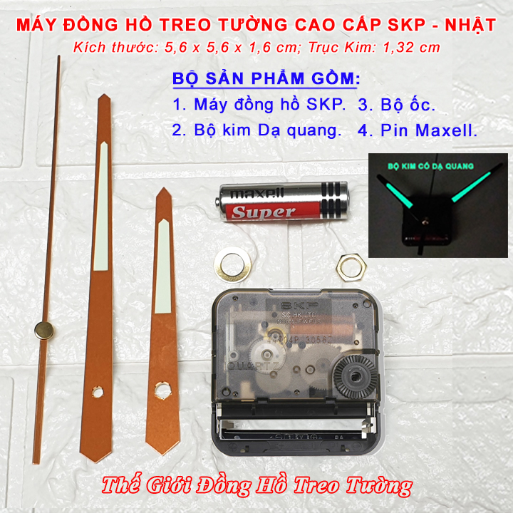 Máy Đồng Hồ CAO CẤP SKP NHẬT Kim Nhảy – Kim VÀNG ĐỒNG có DẠ QUANG - Bảo Hành 2 Năm – Tặng Pin Maxell