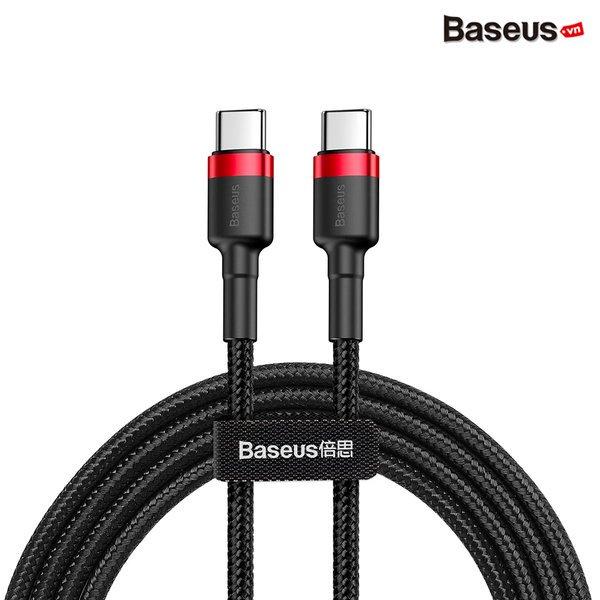 Cáp sạc nhanh dài 2m truyền data tốc độ cao Baseus Cafule C to C PD cho Smartphone/ Tablet / Macbook/ Laptop Type C