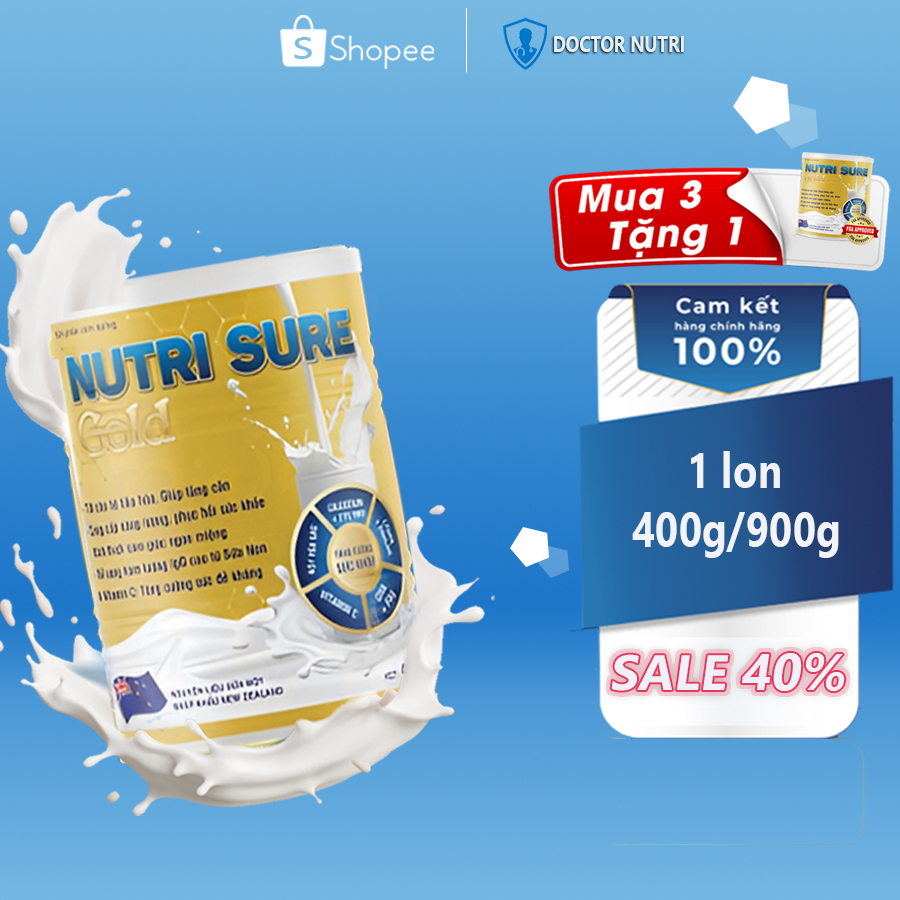 Sữa dinh dưỡng cho người gầy ốm yếu phục hồi sức khỏe Nutri Sure Gold