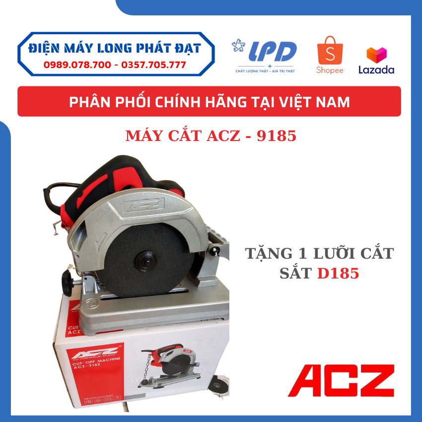 Máy cắt mini dạng bàn đa năng acz9185-máy cắt sắt acz 9185 cao cấp