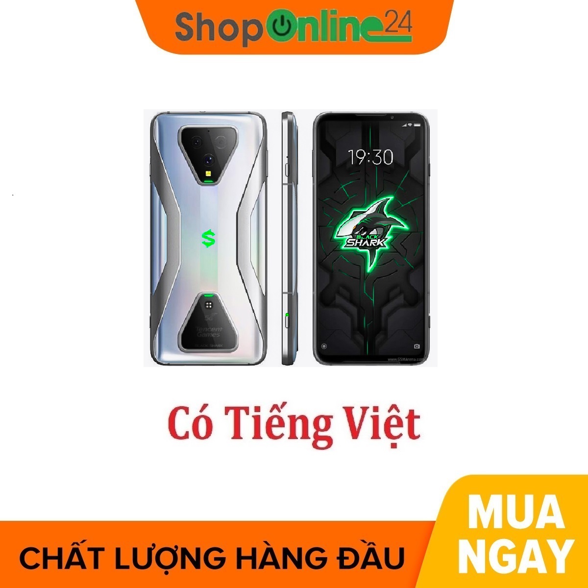 [Trả góp 0%]Điện thoại Xiaomi Black Shark 3 8/128Gb - Hàng nhập khẩu