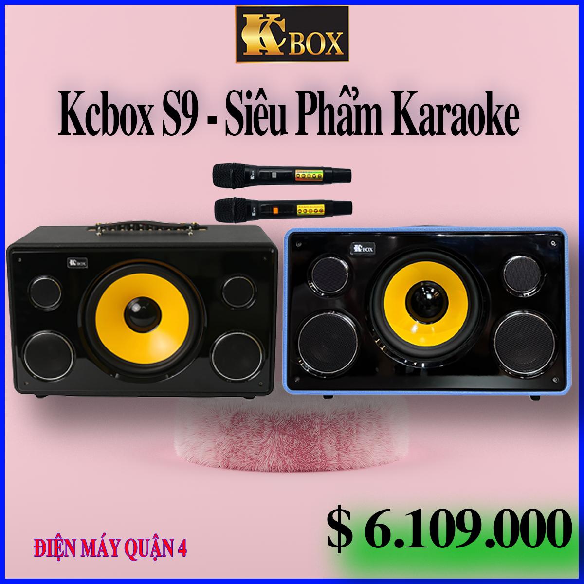 Kcbox s9 - loa karaoke kcbox chính hãng, công suất 600w , 2 micro uhf tặng kèm