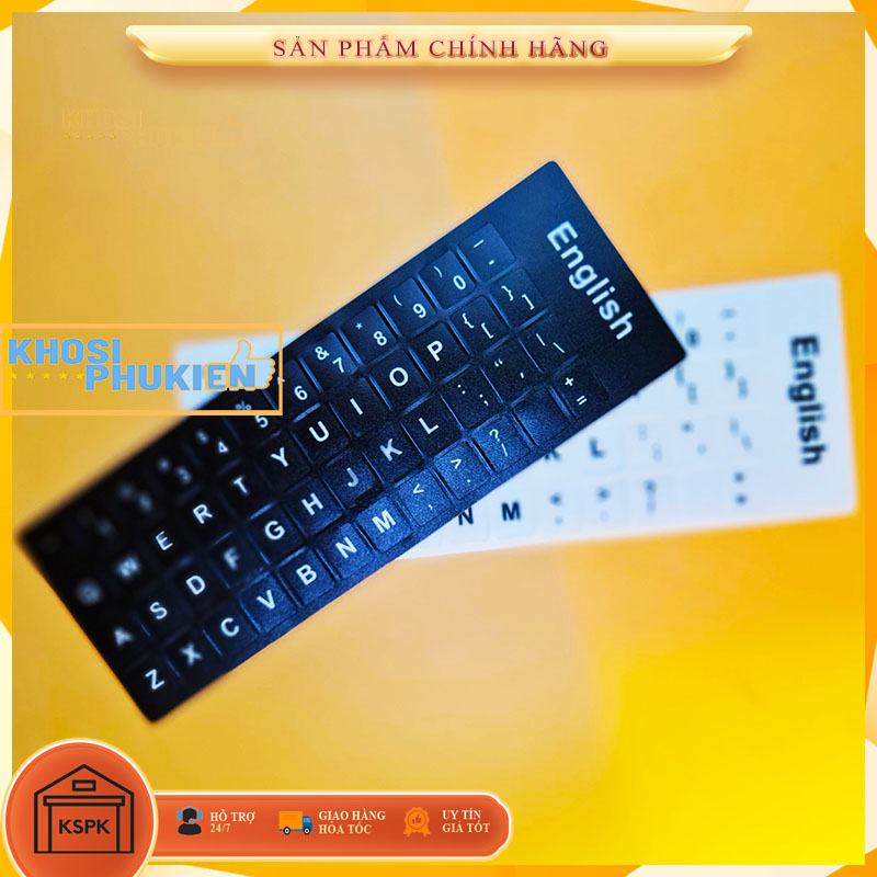 Miếng Dán Bàn Phím (Dùng cho phím laptop bi mờ) hoặc bàn phím muốn thay thế ngôn ngữ bàn phím