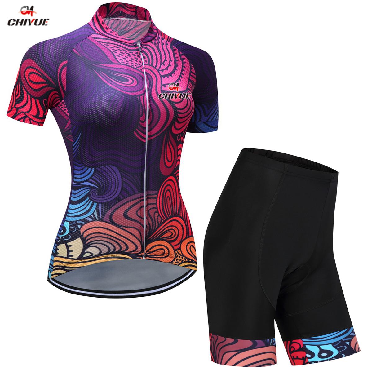 Chiyue phụ nữ đi xe đạp áo thi đấu mtb