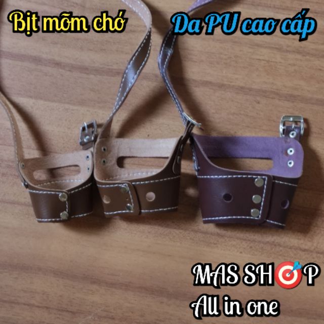 Bịt mõm chó bịt mỏ chó chất liệu da TPU mềm mại thoải mái cho thú cưng