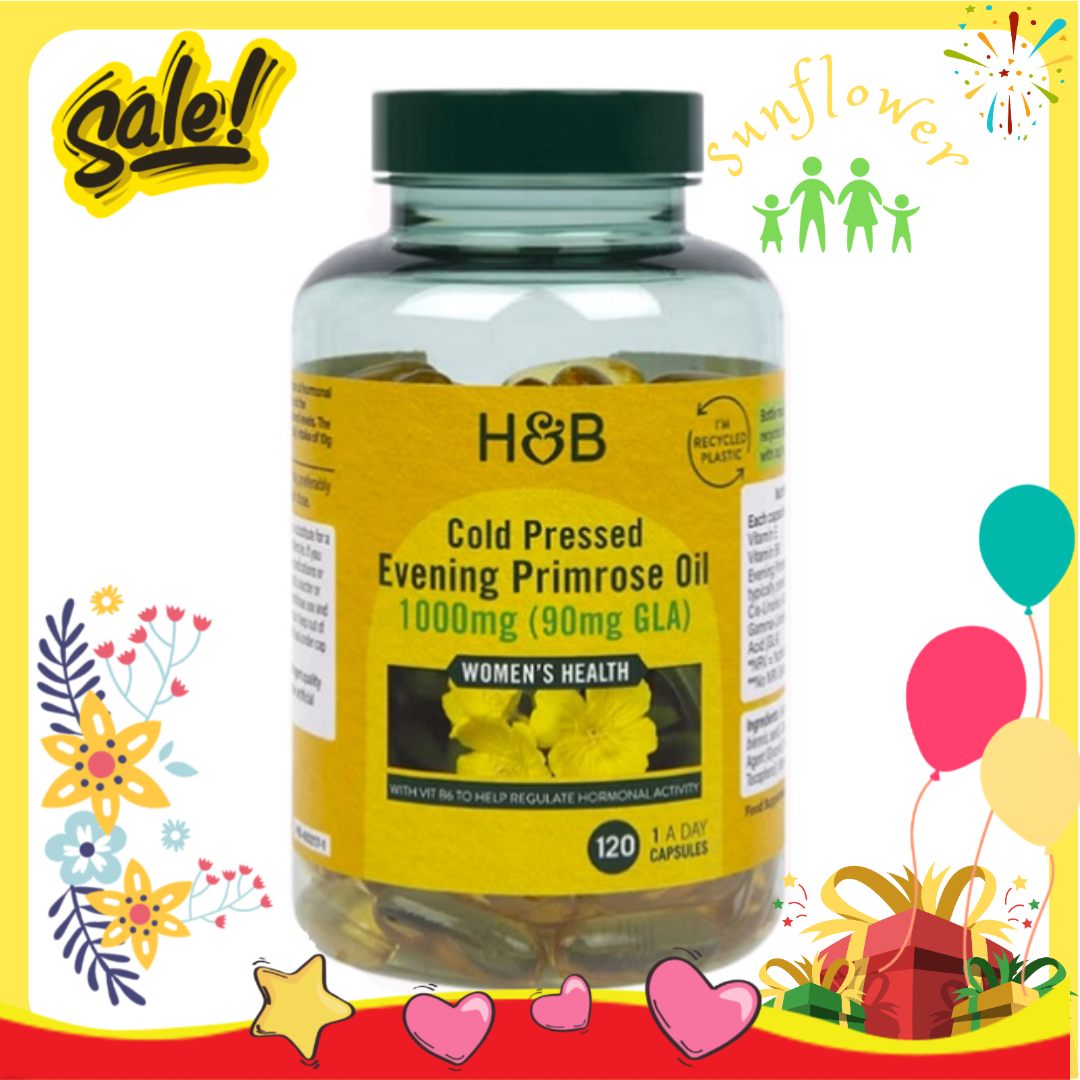 Tinh dầu hoa Anh thảo Evening Primrose Oil Holland & Barrett 120 viên - Shop Sunflower