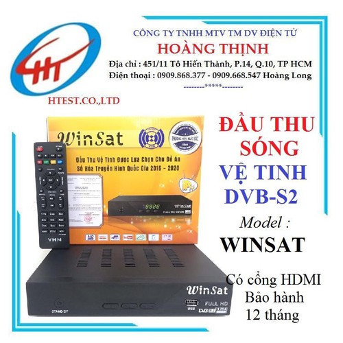 Đầu Thu Truyền Hình Vệ Tinh Vinasat HD Dùng Chảo THVL, ANTV, TTXVN,.HD Miễn Phí