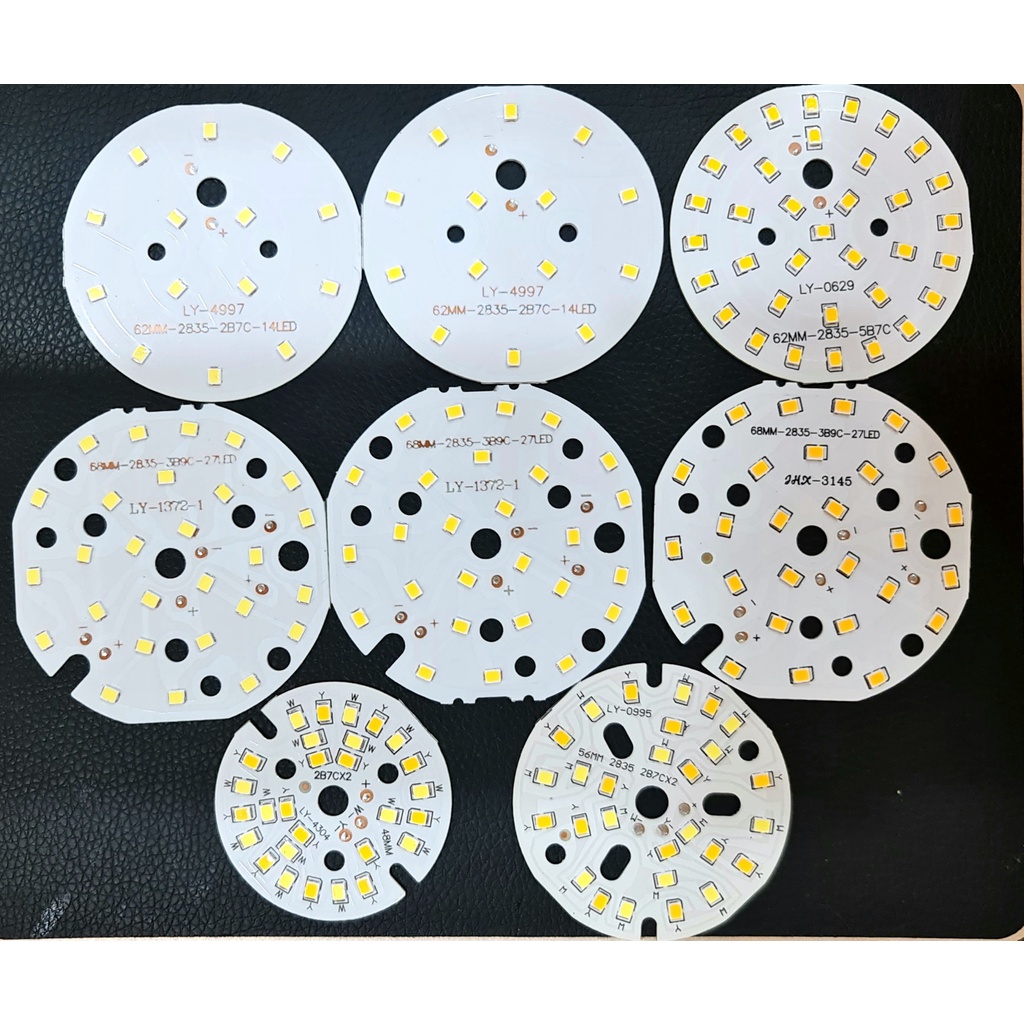 Vỉ led tròng 7w, 9w,12w thay thế cho đèn âm trần 1 màu và 3 chế độ màu