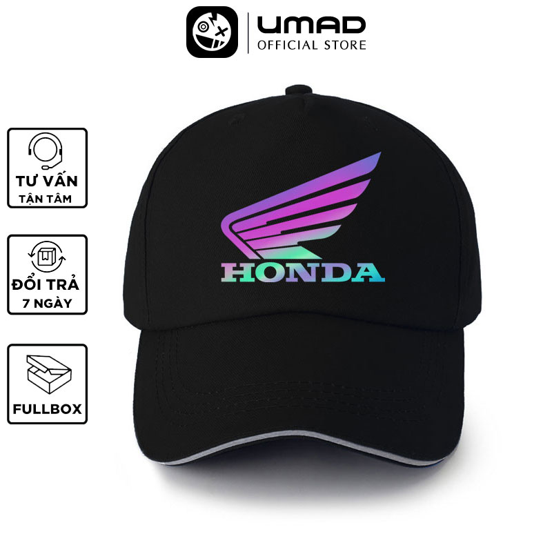 [HCM]Mũ lưỡi trai nam UMAD Racing boy Honda phản quang 7 màu chất liệu kaki cao cấp form nam nữ Unisex