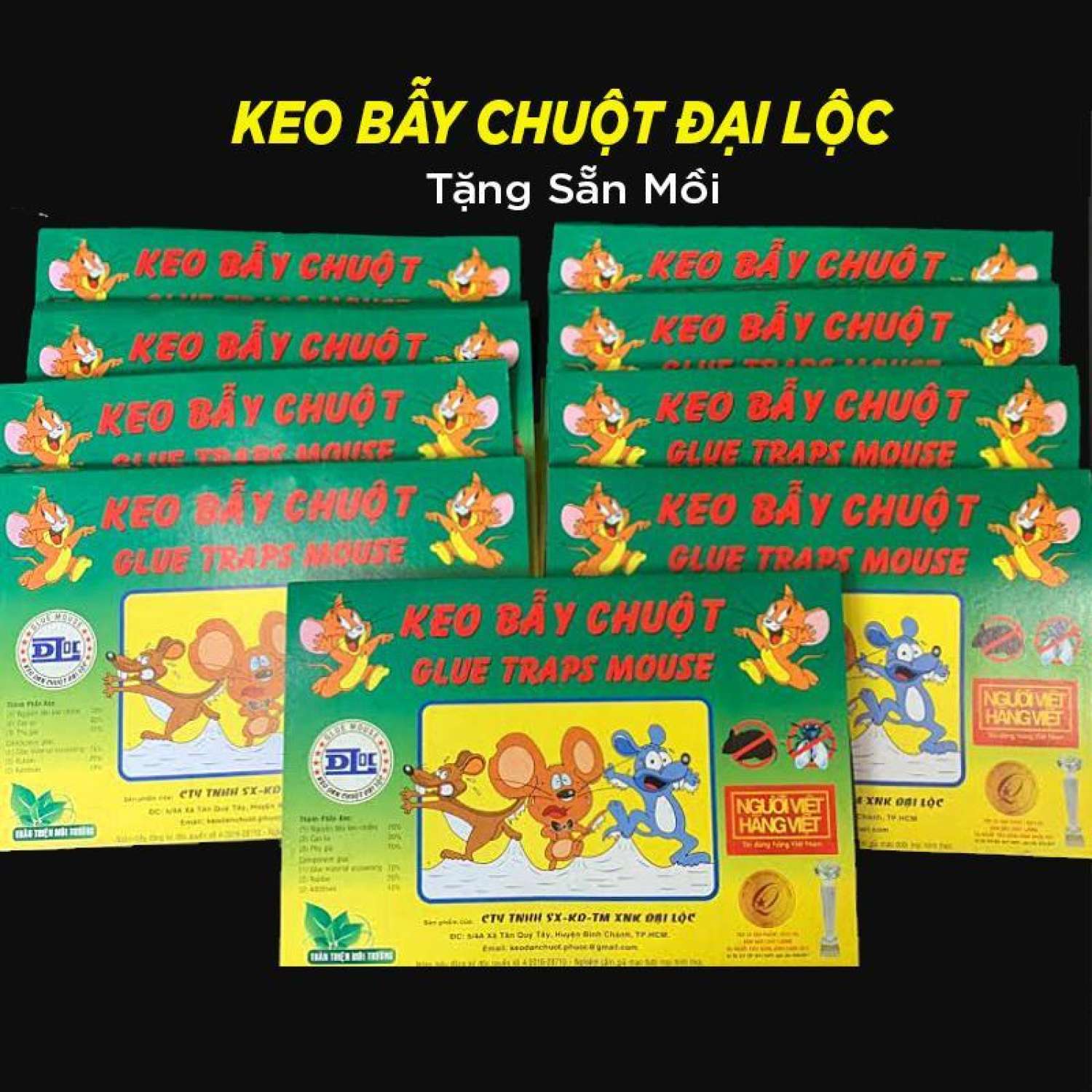 Keo bẫy chuột siêu dính Đại Lộc tái sử dụng nhiều lần, không độc hại giá sỉ