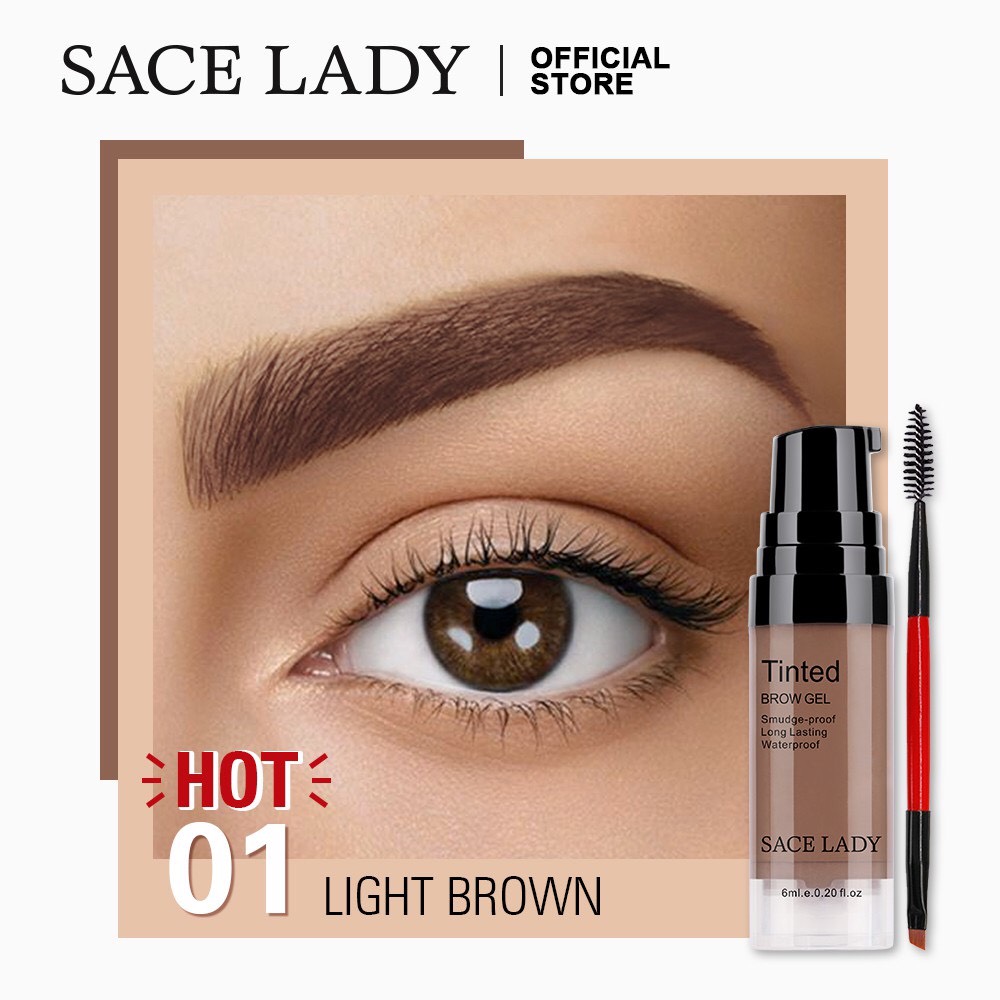 Gel kẻ mày sacelady, gel kẻ lông mày, gel trang điểm chân mày, gel kẻ chân mày, chống nước, lâu trôi