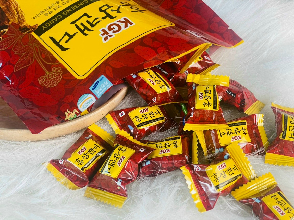 Kẹo hồng sâm korea red ginseng candy hàn quốc gói 200g