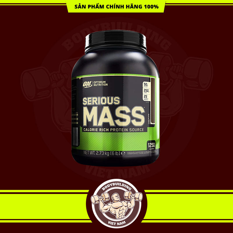 [HCM]Tăng Cân Nhanh  - On- Serious Mass 6lbs Chocolate