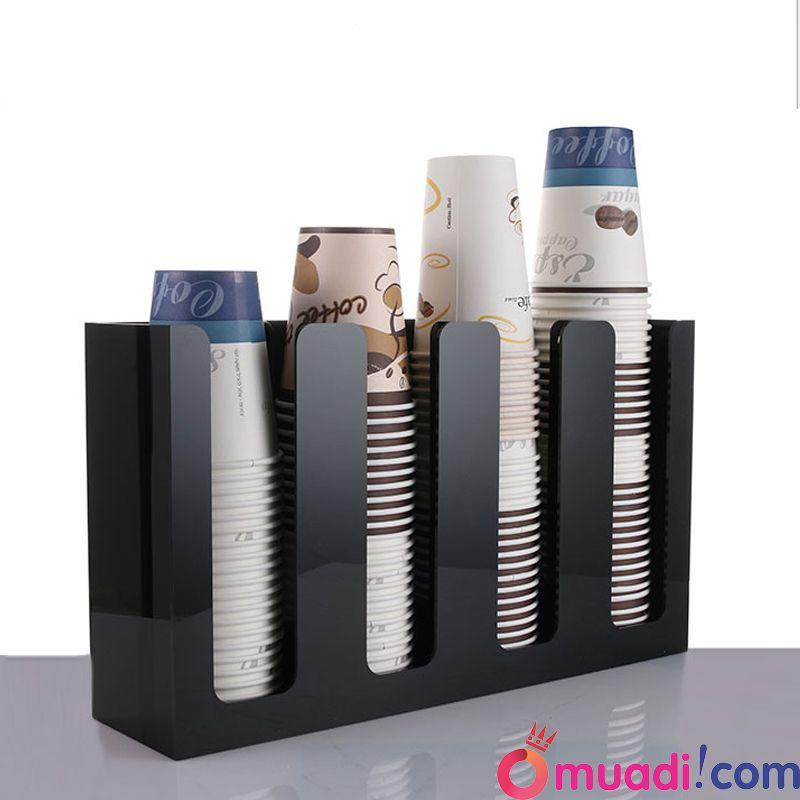 Kệ mika để ly trà sữa 4 ngăn