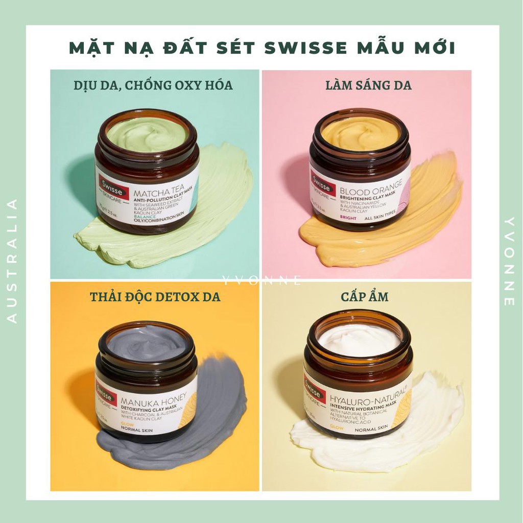 Mặt nạ thải độc và làm sạch da Swisse Detoxifying Facial Mask