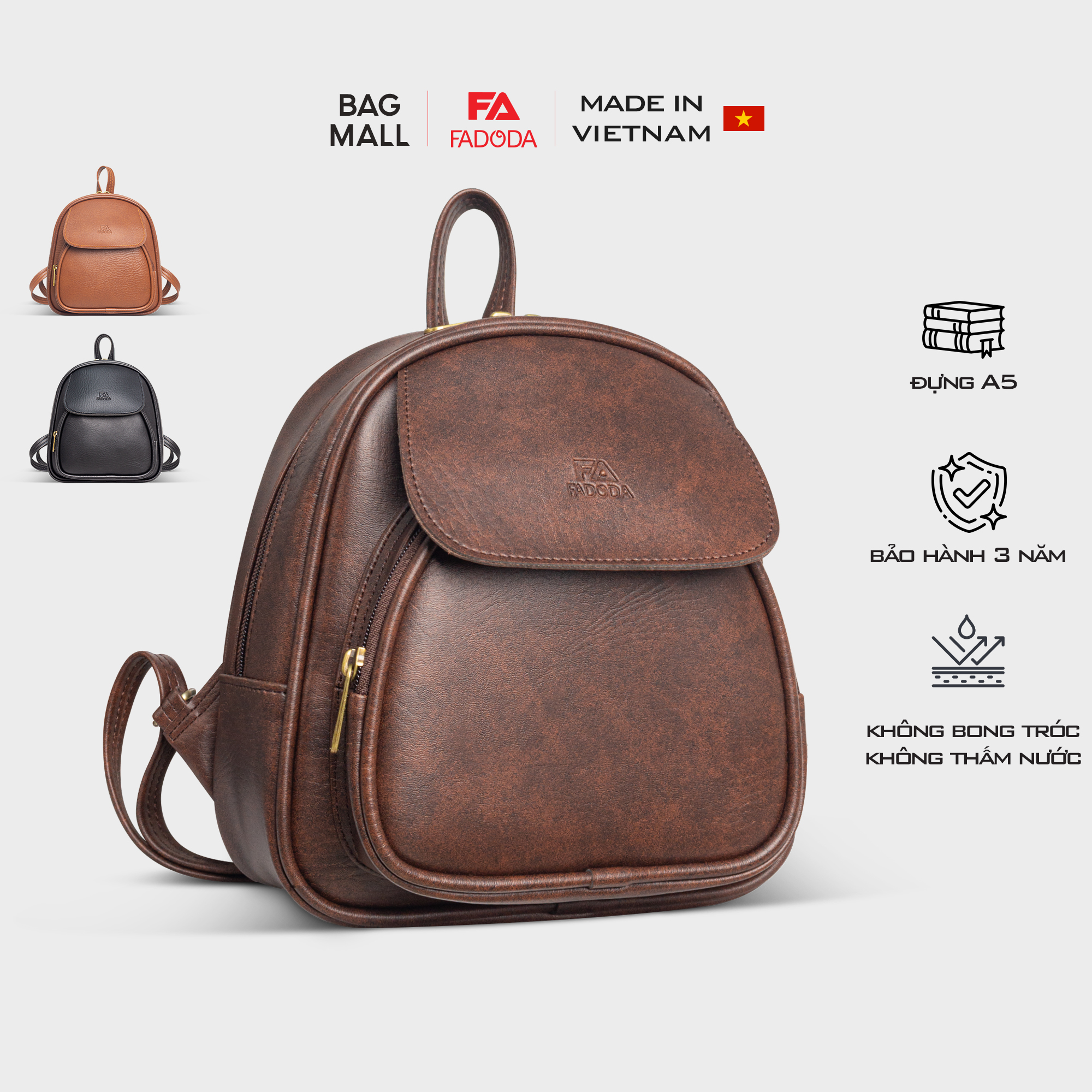 Balo da nữ mini thời trang FADODA FBA26