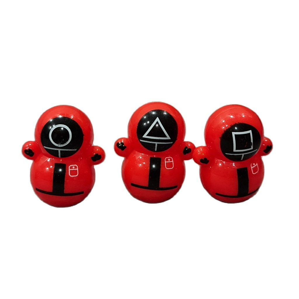 Đồ chơi lật đật mini squid game, trò chơi con mực, doraemon, angry bird cho trẻ em rất dễ thương