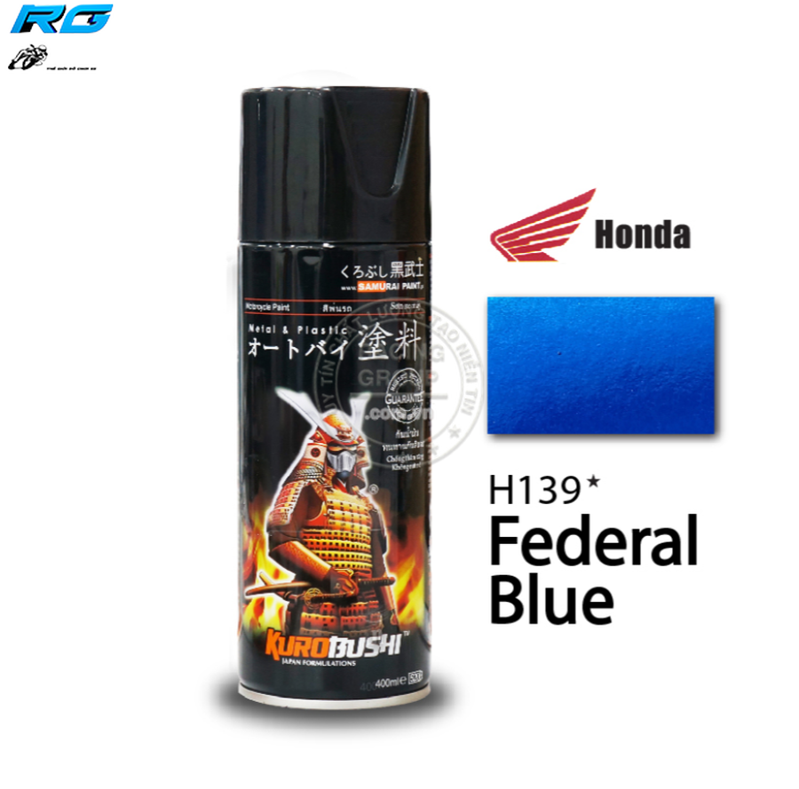 Sơn xịt samurai màu xanh federal - mã h139