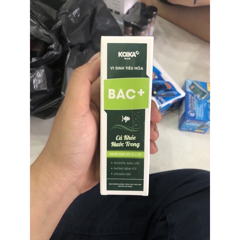 [VI SINH KOI KA BAC+] vi sinh tiêu hoá giúp trong nước , thích hợp cho cá tép