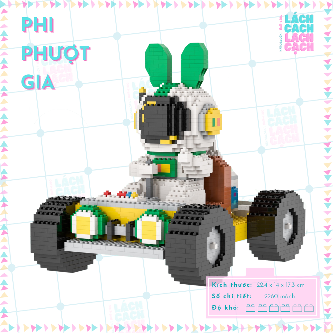 [SIÊU HOT] Bộ đồ chơi xếp hình lắp ráp lego nanoblock Phi hành gia đi xe Spacetravel