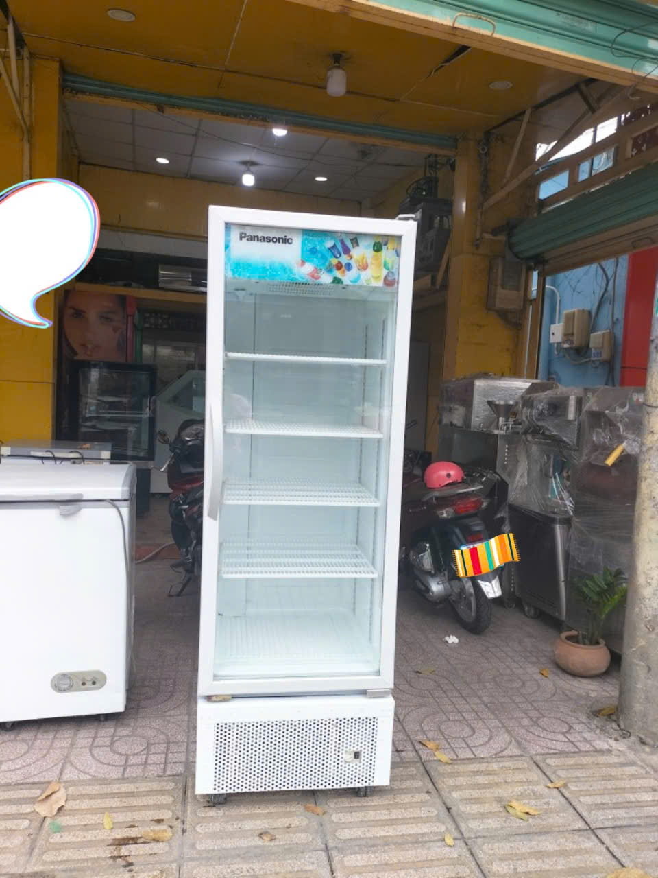 tủ mát 1 cánh hiệu panasonic dung tích 400L hàng mới 90%