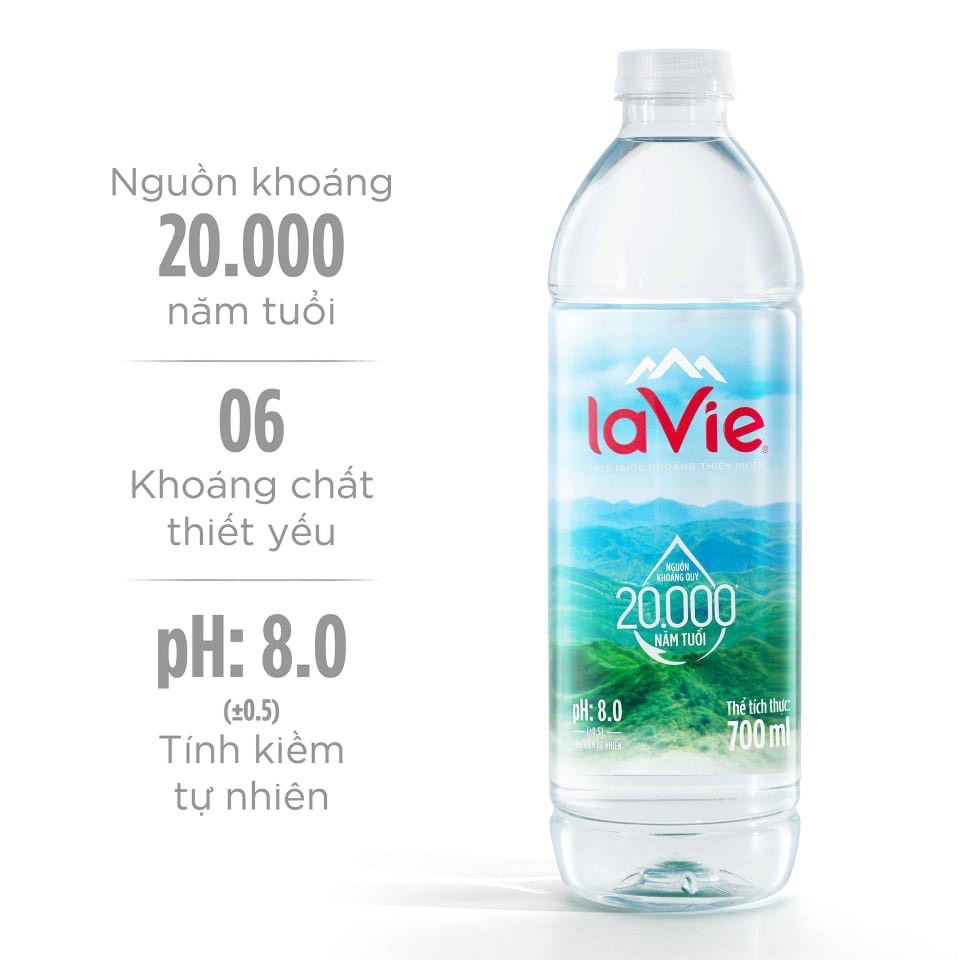 [Freeship Max] Thùng 12 chai Nước khoáng La Vie Prestige 700ml