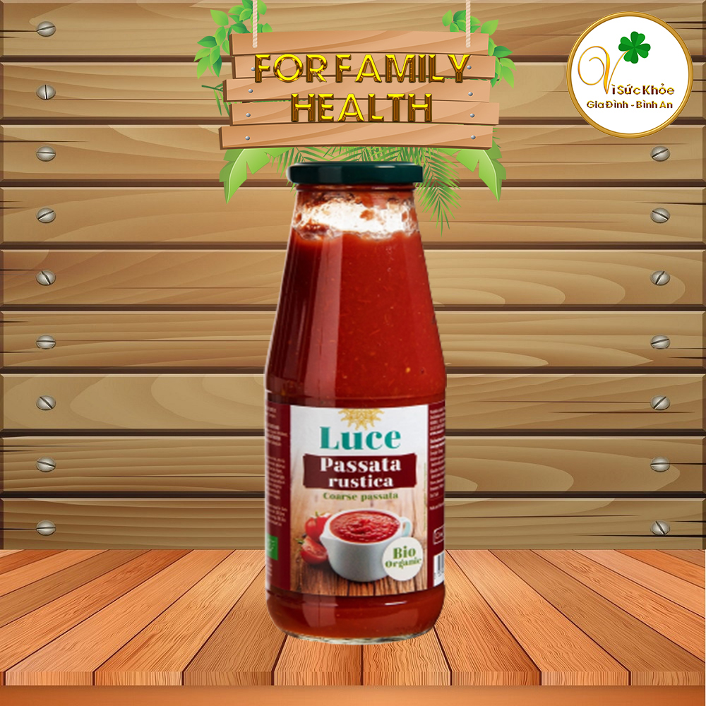 Cà chua xay thô hữu cơ Passata Rustica Luce 680g