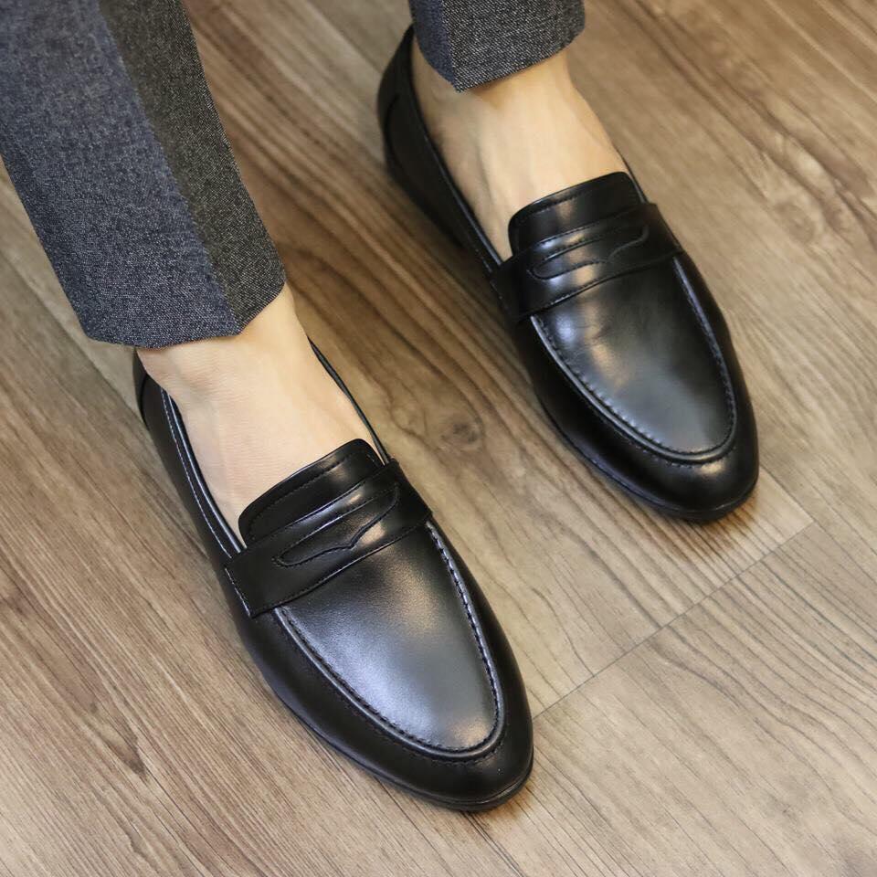 Giầy lười nam dây ngang mới