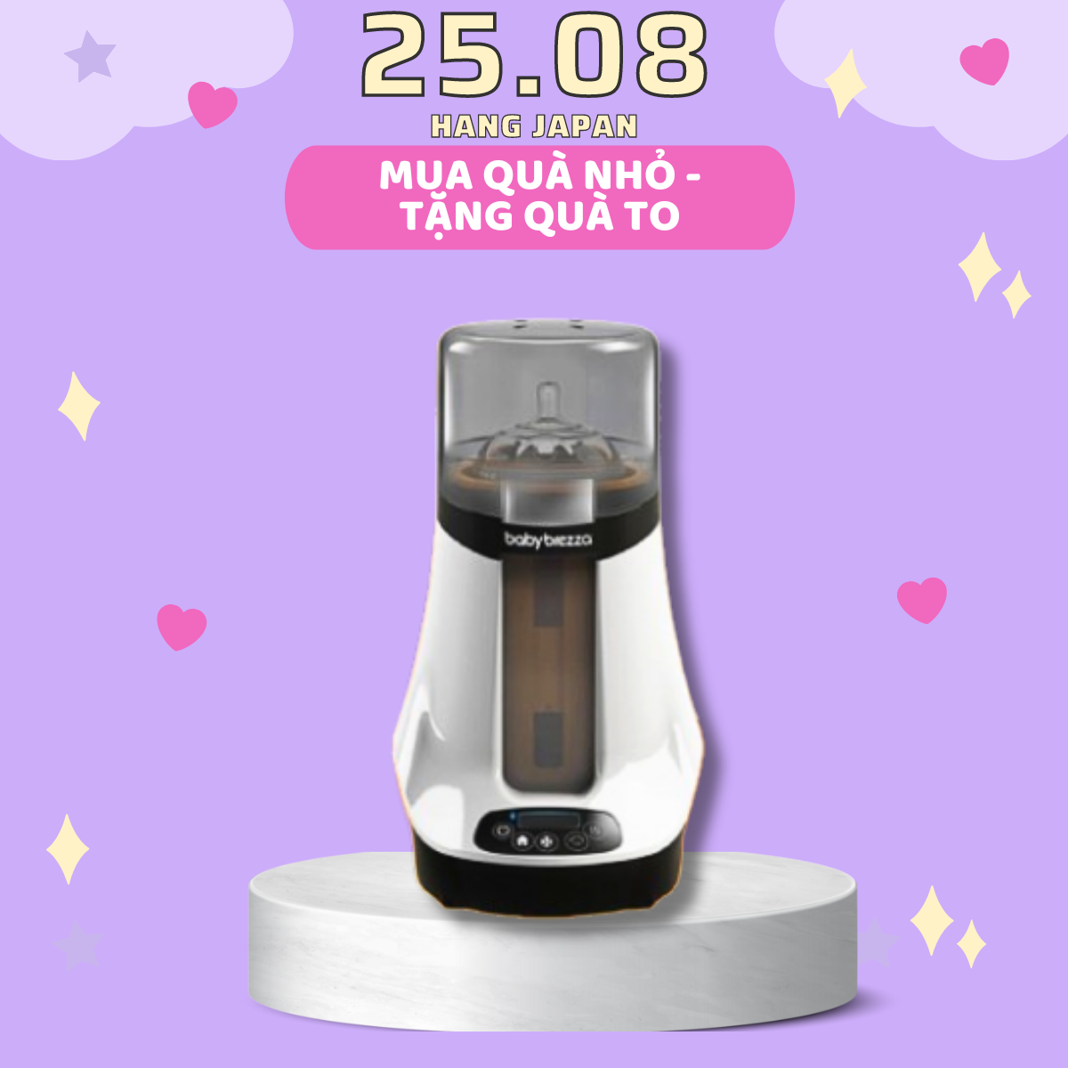 Máy hâm sữa Baby Brezza có kết nối Bluetooth - Bảo Hành 12 Tháng