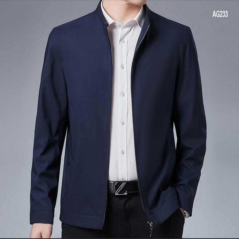 [4.4 HOÀN TIỀN 15%]Áo khoác nam trung niên Zentoman cao cấp, cổ ? trang trọng, mềm mịn không nhăn, chống nước đẹp, áo 2 lớp dáng suông vừa vặn