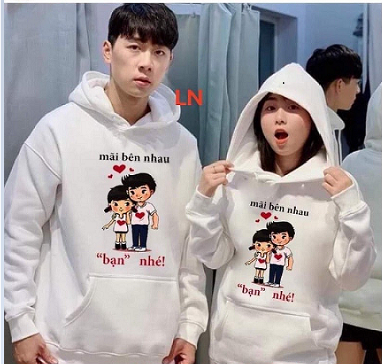 Áo hoodie nam nữ đôi bạn thân siêu đẹp
