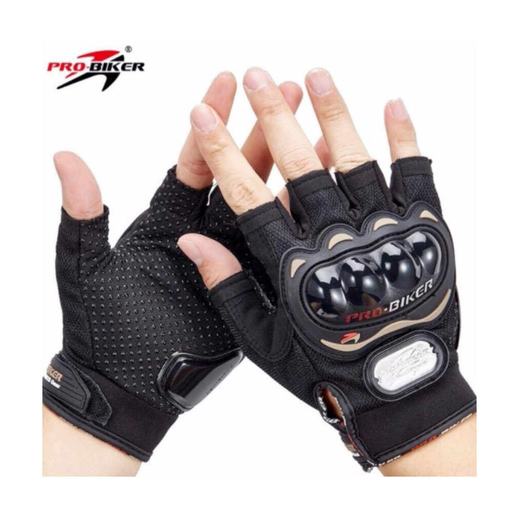 [HCM]Găng Tay Pro Biker Hở Ngón Đi Xe [ 1 Đôi ]