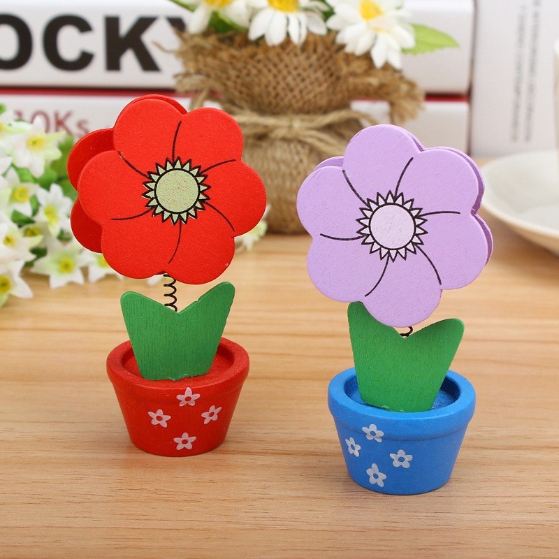 Hoa kẹp giấy nhớ để bàn