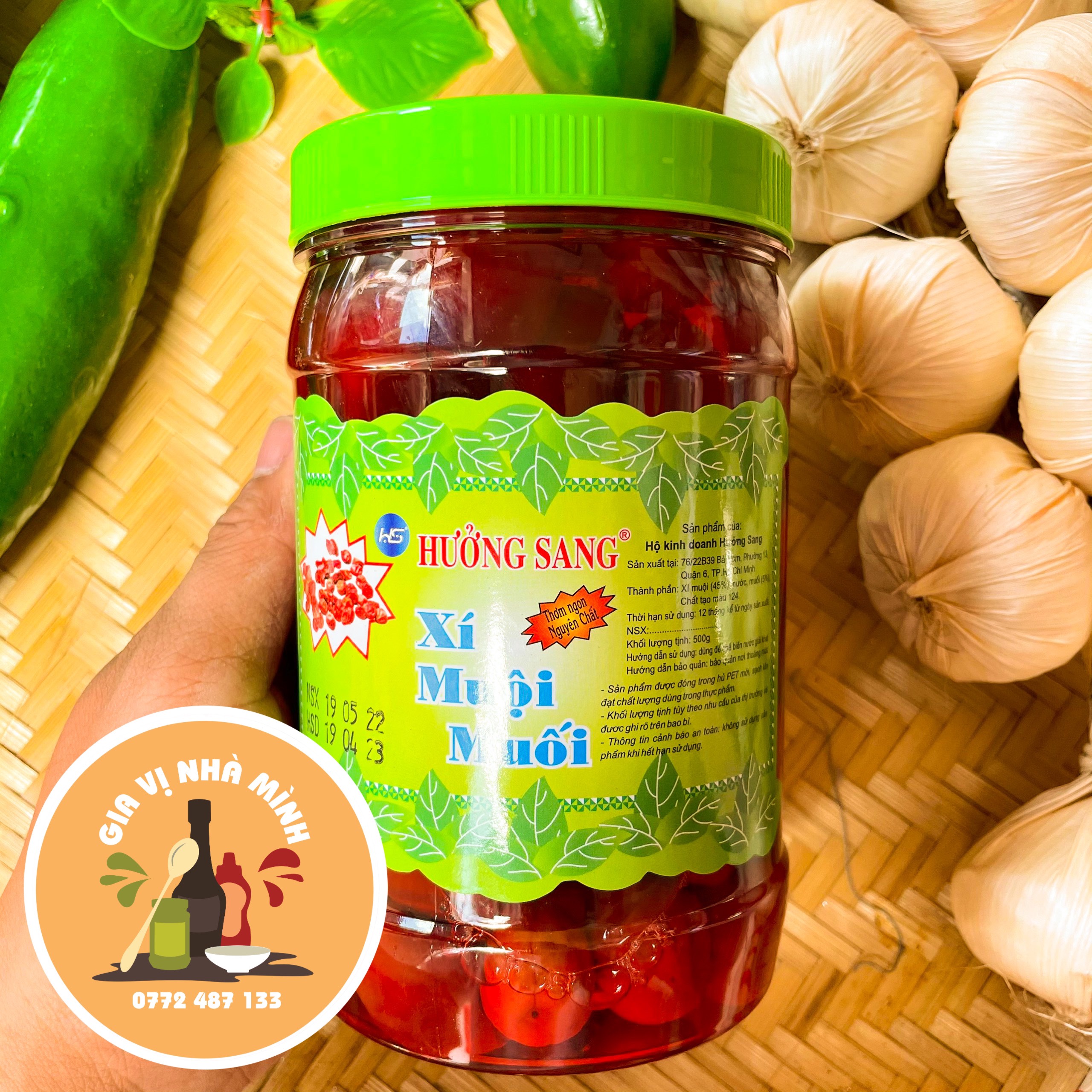 Xí muội trái ngâm nước hưởng sang 500gr