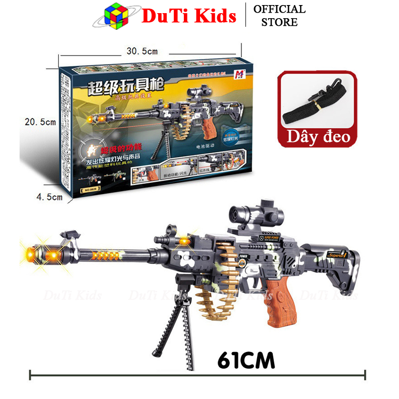 The Piu Piu Gun Toy Uses Batteries and Has Fun Sound, Light, and Vibration Effects.
