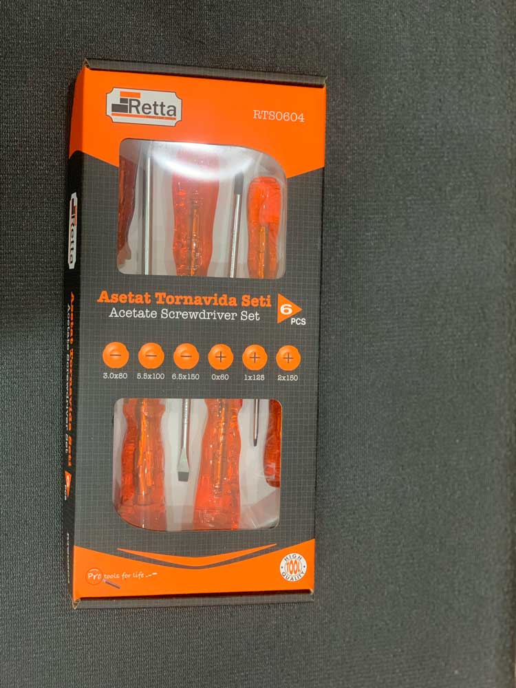 Bộ tua vít 6 chi tiết retta rts0604
