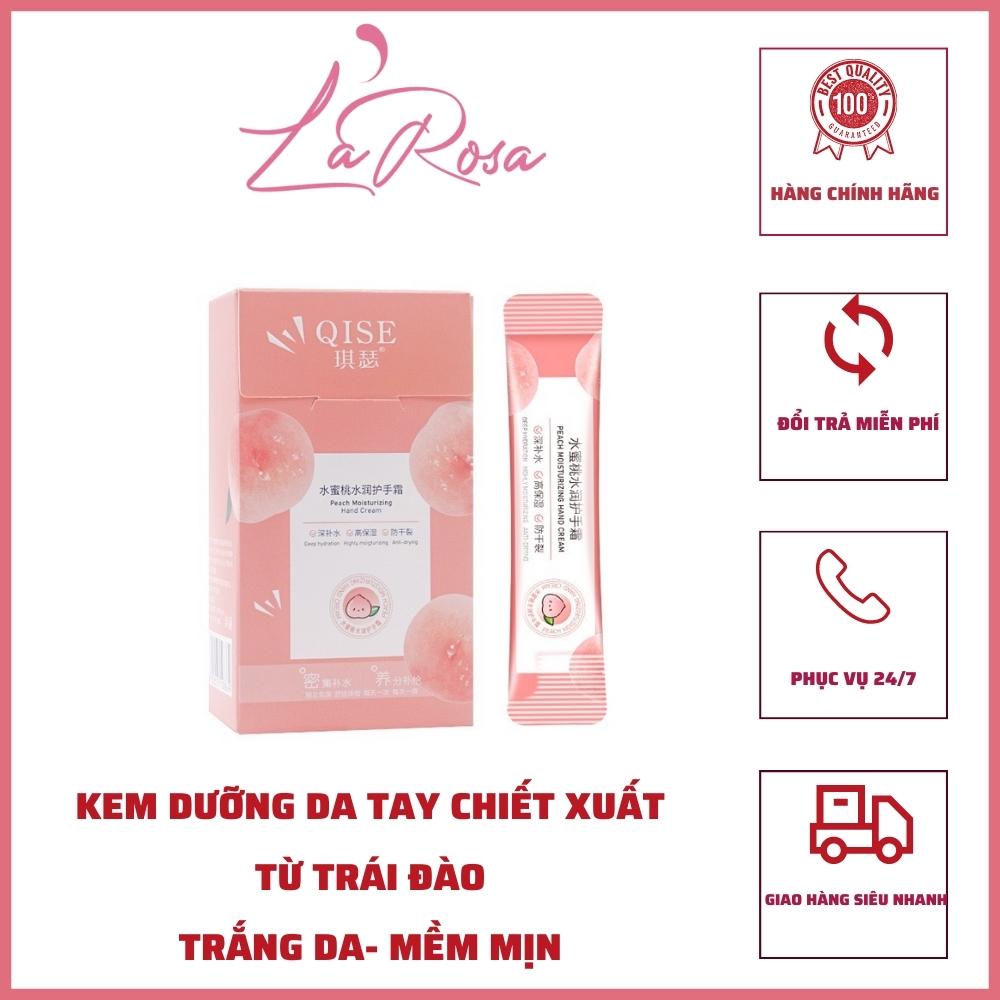 Hộp 20 gói Kem dưỡng tay, Kem dưỡng da tay hương đào, Kem dưỡng ẩm da tay giúp trắng da mờ thâm dưỡng ẩm, LR 102