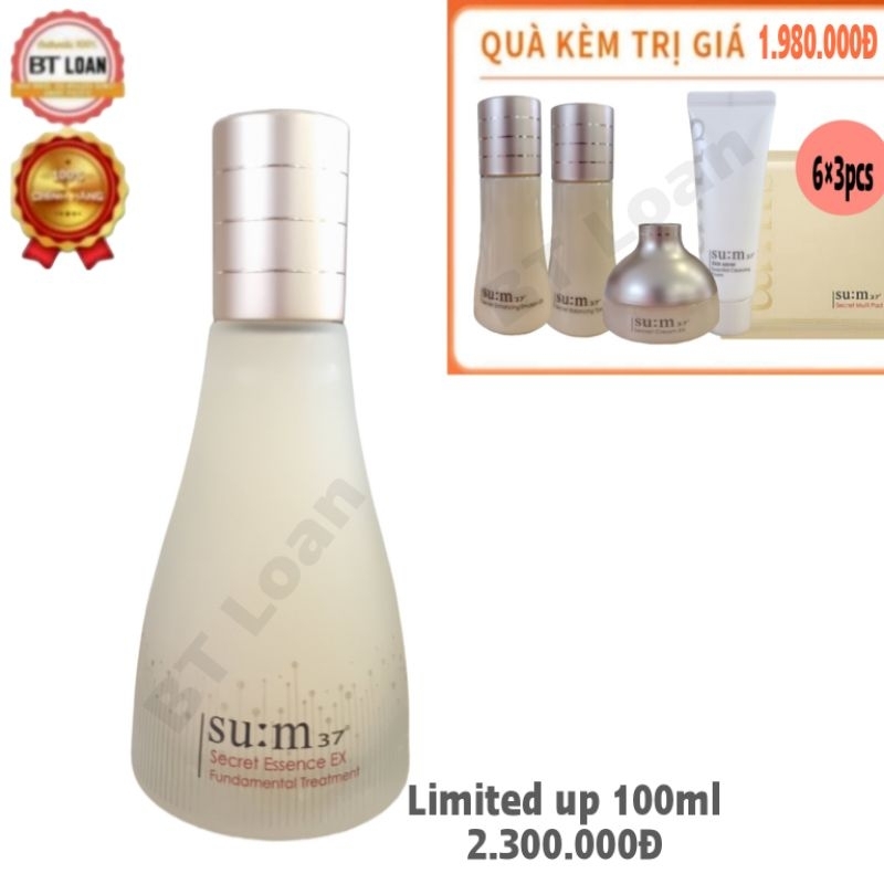 [ 100Ml Siêu Khuyến mãi ] Nước thần cải thiện mọi vấn đề về da Su:m37 Secret Essence Advanced Sync Program