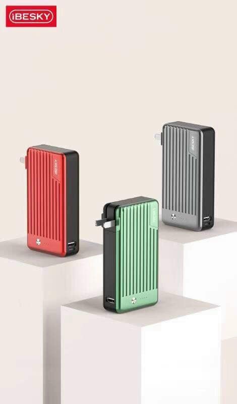 [HCM]Pin Sạc Dự Phòng Ibesky T106 Cốc Sạc Kiêm Pin Sạc Dự Phòng 2in1 Ibesky 10000mah - 20000mah Tích Hợp 3 Cáp Sạc Micro Lingtning TypeC Hỗ Trợ Sạc Nhanh 3.0 Dành Cho Smartphone Chân Sạc Liền Thân Pin Cắm Sạc Trực Tiếp Khi Hết Pin