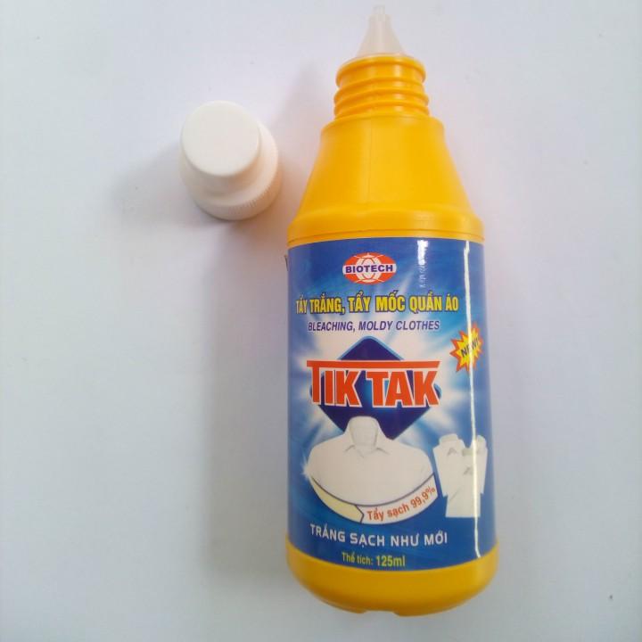 Chất tẩy trắng, tẩy mốc ở quần áo Tiktak chai 125ml