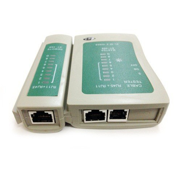 Hộp test cáp mạng đa năng rj-11 rj-45 tặng kèm pin 9v