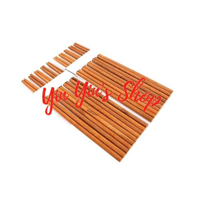 Vỉ 10 đôi đũa gỗ việt nam chất lượng cao dài 24cm